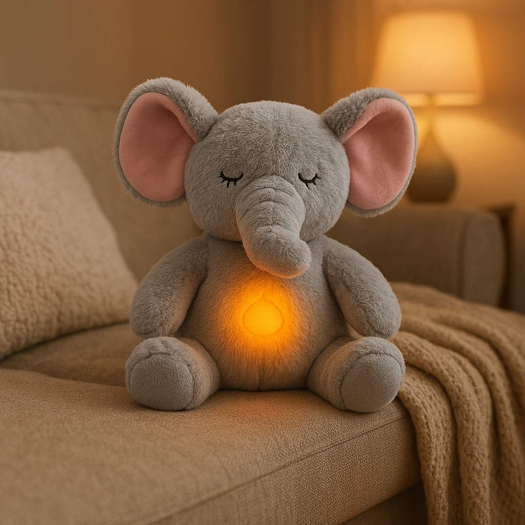 Sleepy Elephant - Peluche calmante con efecto de respiración