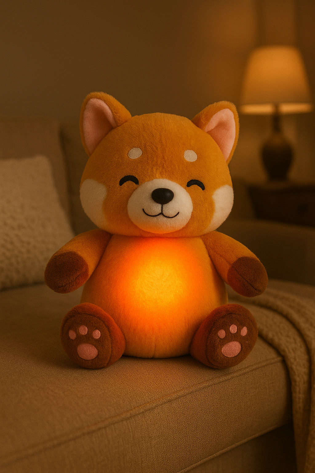 Sleepy Red Panda - Peluche calmante con efecto de respiración