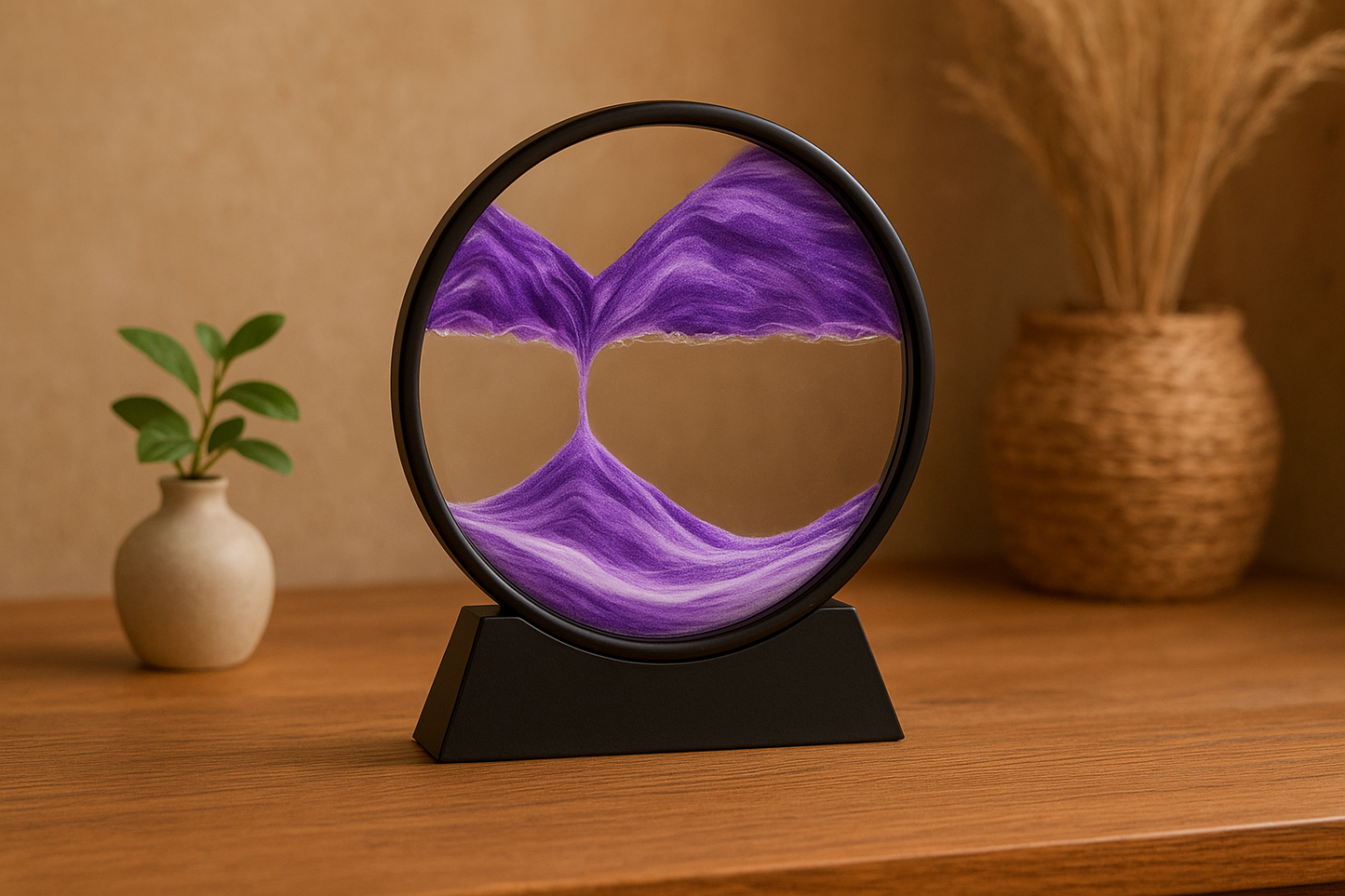 Aurora - Reloj de Arena Hipnótico decorativo Morado
