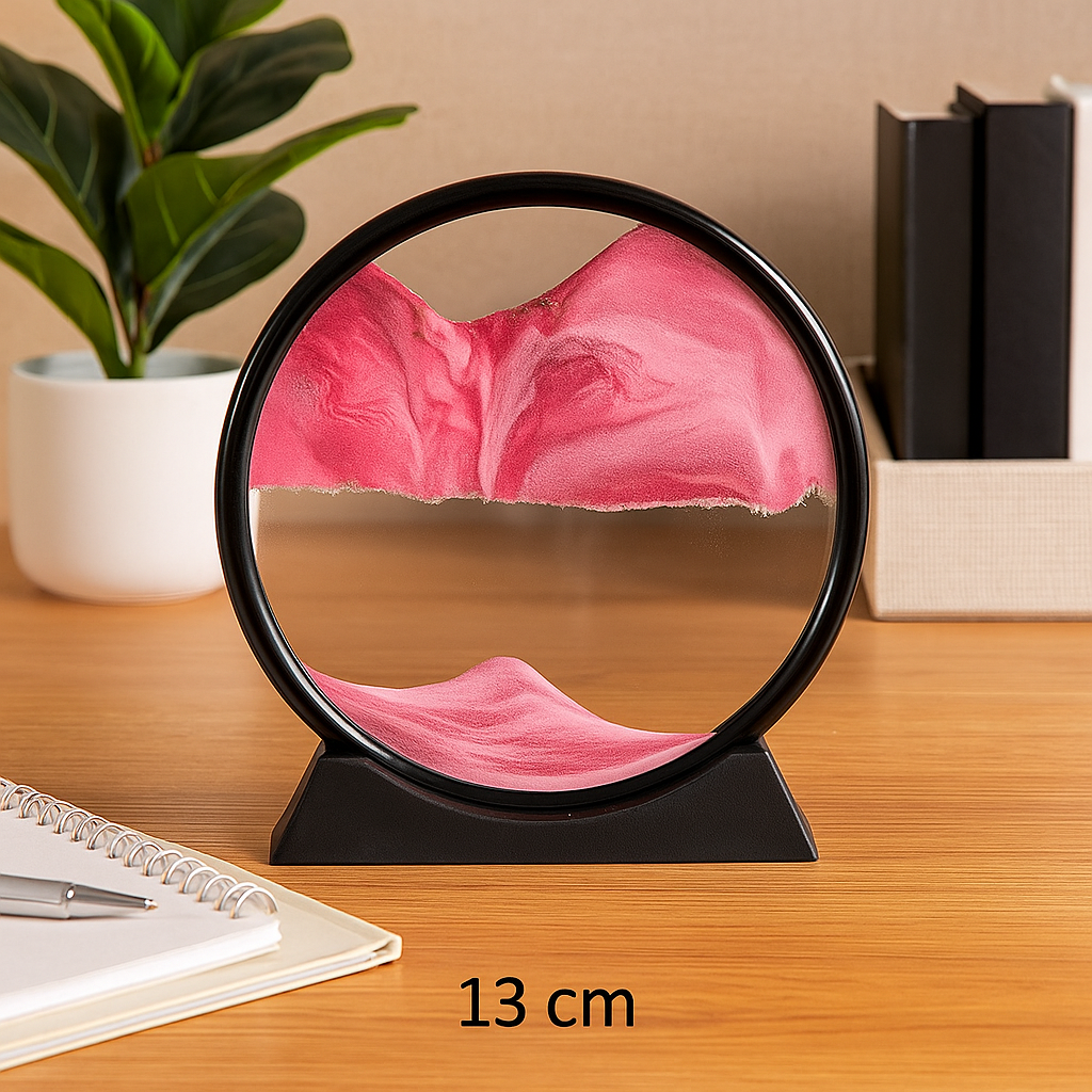 Aurora - Reloj de Arena Hipnótico decorativo Rosa