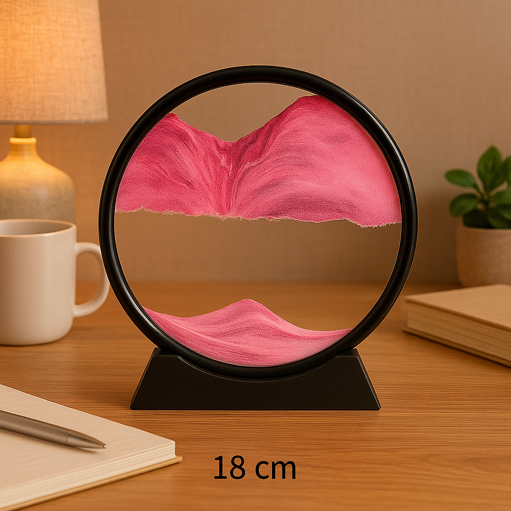 Aurora - Reloj de Arena Hipnótico decorativo Rosa