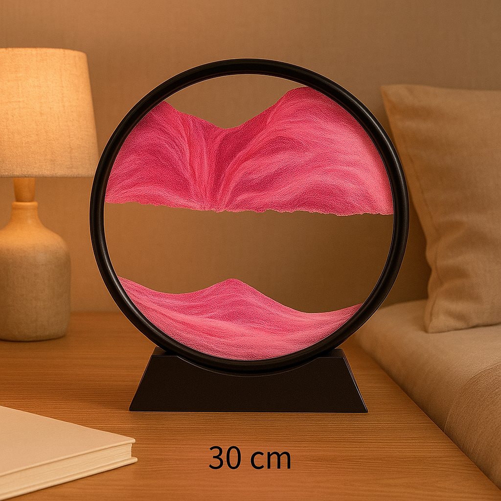 Aurora - Reloj de Arena Hipnótico decorativo Rosa