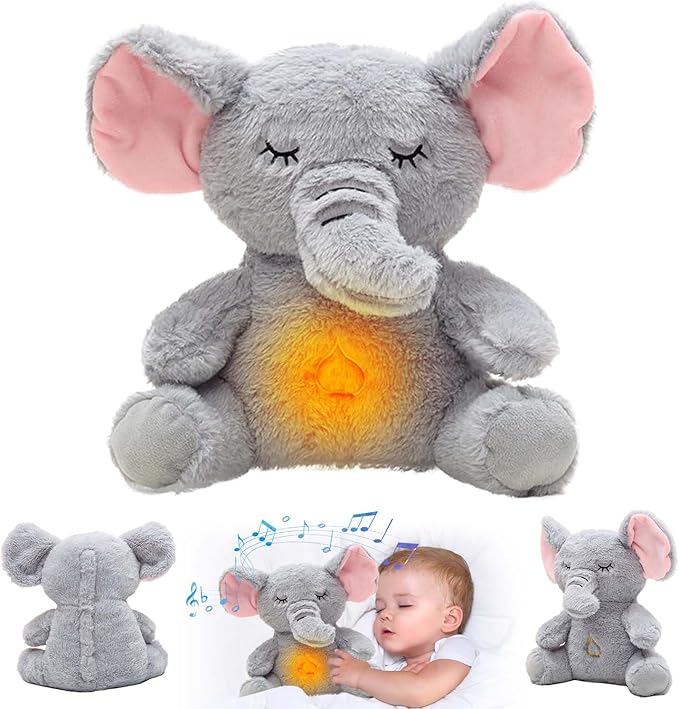 Sleepy Elephant - Peluche calmante con efecto de respiración