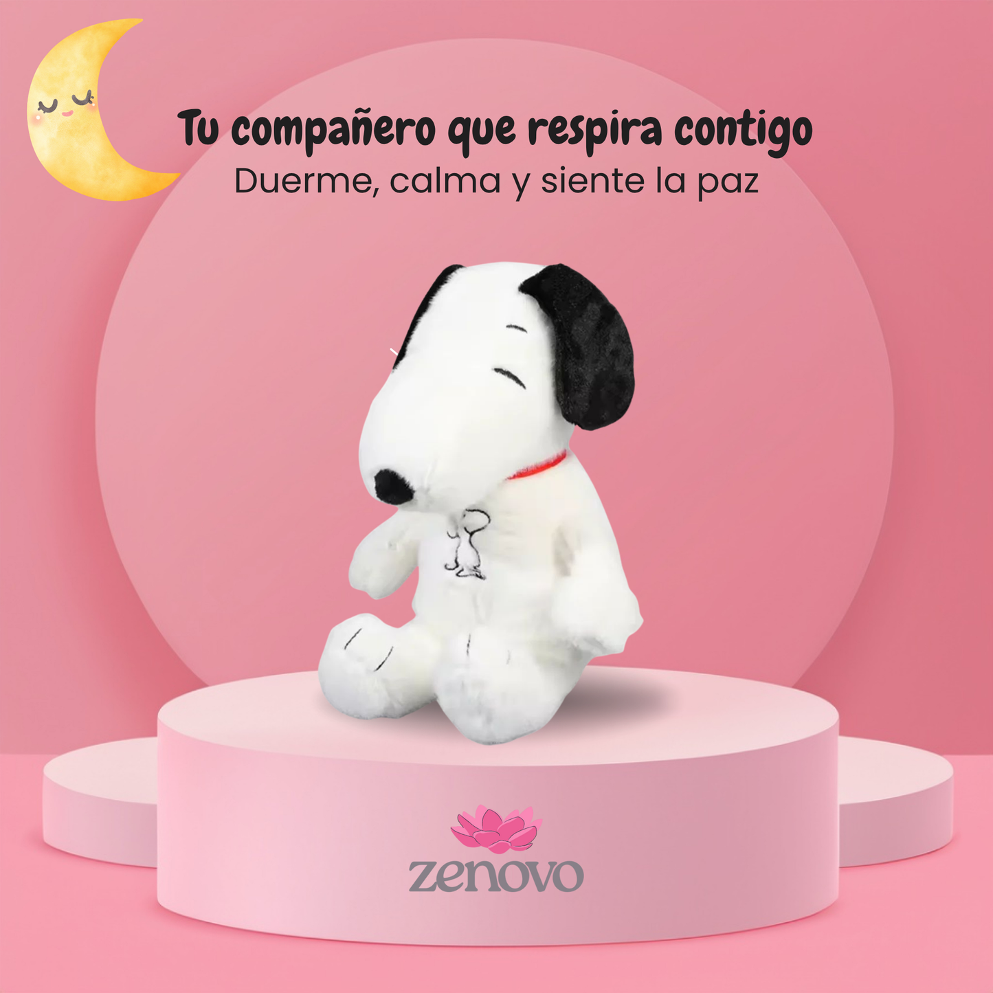 Sleepy Snoopy - Peluche calmante con efecto de respiración