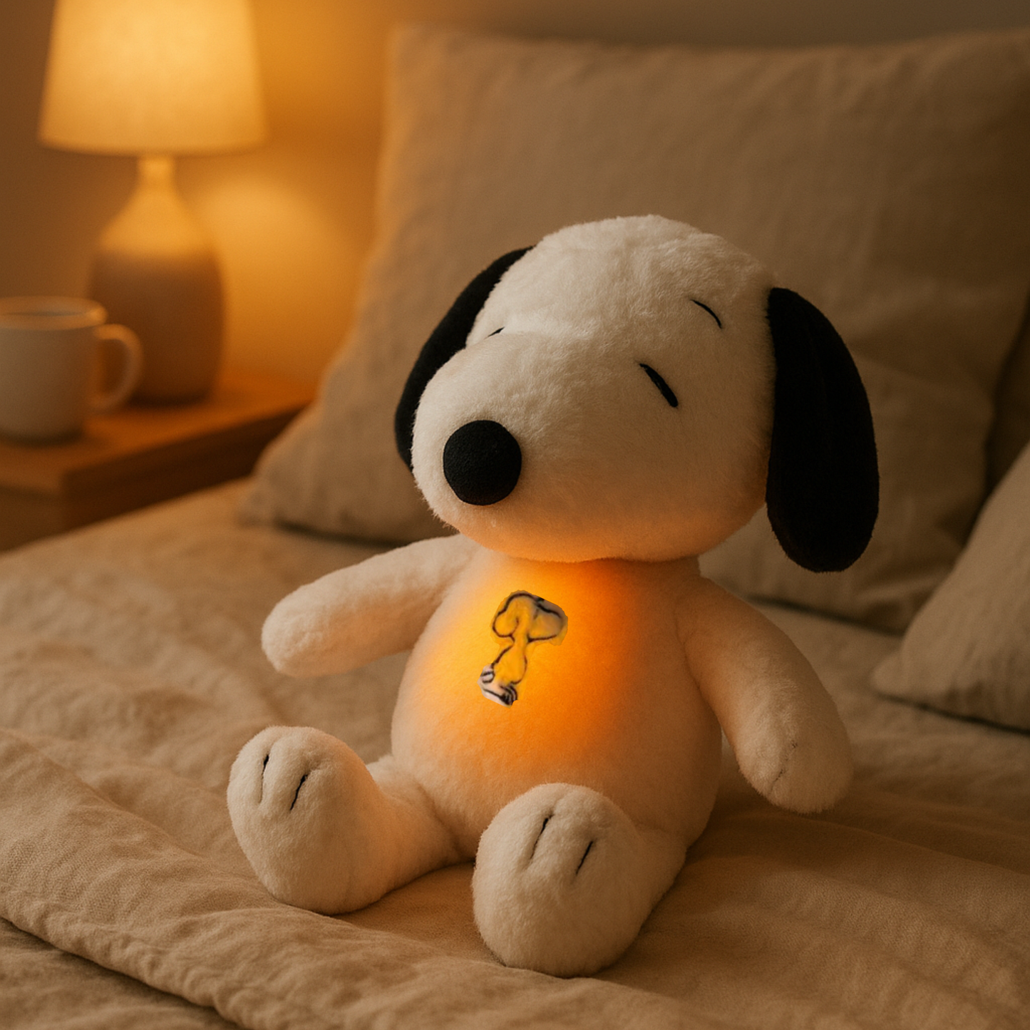 Sleepy Snoopy - Peluche calmante con efecto de respiración