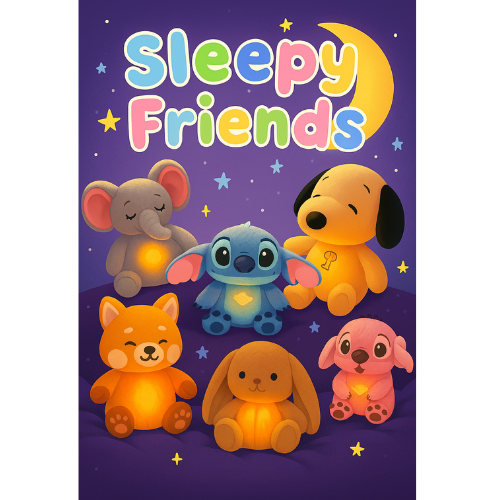 Zenovo Sleepy Friends - Peluches para la ansiedad y soledad