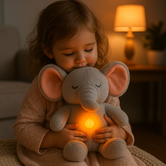 Sleepy Elephant - Peluche calmante con efecto de respiración