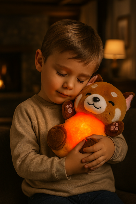 Sleepy Red Panda - Peluche calmante con efecto de respiración