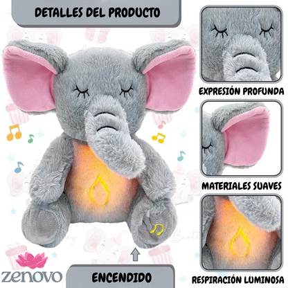 Sleepy Elephant - Peluche calmante con efecto de respiración