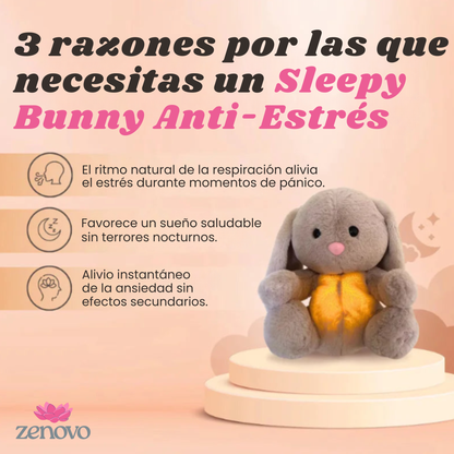 Sleepy Bunny - Peluche calmante con efecto de respiración
