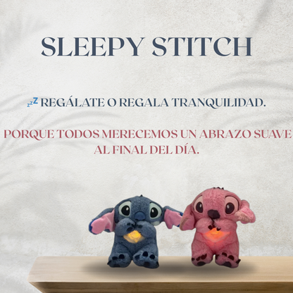 Sleepy Stitch - Peluche calmante con efecto de respiración